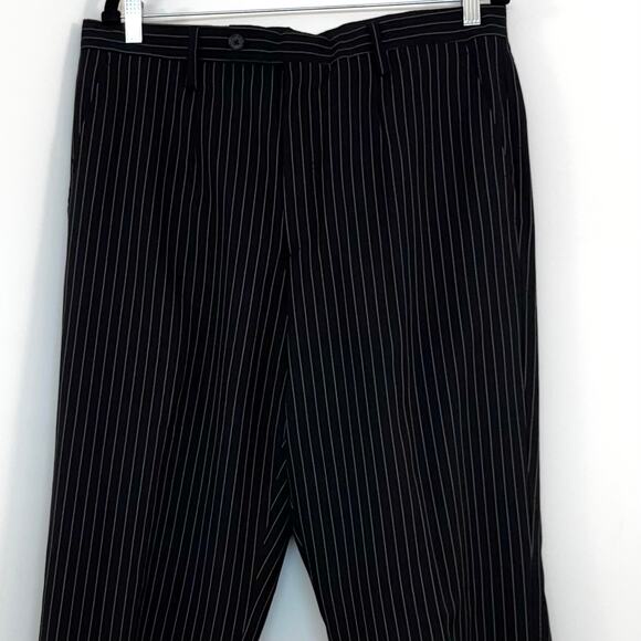 Dolce and Gabbana Virgin Wool Suit Black Striped Single Breasted Mens IT 52 Auth - Picture 12 of 16